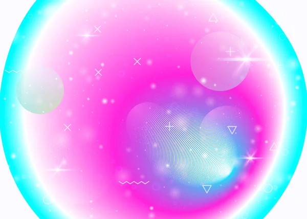 Canlı Gökkuşağı Gradyanı Olan Hologram Arkaplanı Dinamik Sıvı Holografik Evren — Stok Vektör