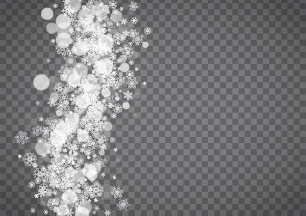 Νιφάδα Χιονιού Διάφανο Φόντο Χειμερινές Πωλήσεις Χριστούγεννα Και Πρωτοχρονιά Σχεδιασμό — Διανυσματικό Αρχείο