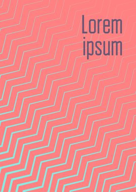 Geometrik dalgalar ve gradyanlarla soyut asgari kaplama. Yarım tonlu modaya uygun bir düzen. Kitap, afiş, davetiye ve poster için soyut asgari kapak şablonu. Gelecekçi iş illüstrasyonu.
