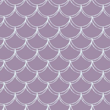 Deniz kızı ölçekli kusursuz desen. Balık derisi dokusu. Kız kumaşı, tekstil tasarımı, ambalaj kağıdı, mayo ya da duvar kağıdı için çekilebilir arka plan. Suyun altında balık pullu mor denizkızı geçmişi.