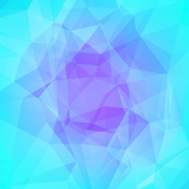 Soyut kare üçgen arkaplan. İş sunumu için buz renginde çokgen arka plan. Mobil uygulama ve web için yumuşak renk değişimi. Renkli pankart.