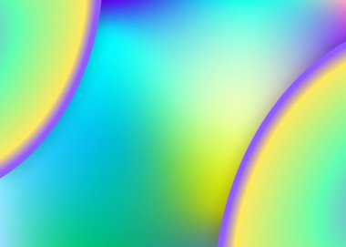 Sıvı elementler. Modern modayla birlikte holografik 3d arkaplan. Çember duvar kağıdı, kompozisyon raporu. Canlı gradyan örgüsü. Dinamik şekilleri ve sıvısı olan sıvı elementler.