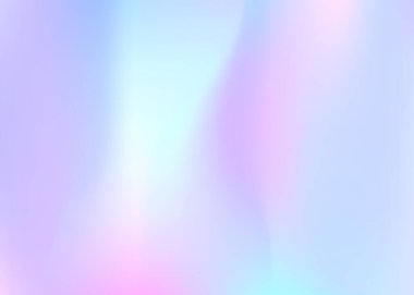 Holografik soyut arkaplan. Gökkuşağı holografik arkaplan ve gradyan ağ. 90 'lar, 80' ler modası. Pankart, el ilanı, kapak tasarımı, mobil arayüz, web uygulaması için Pearlescent grafik şablonu.