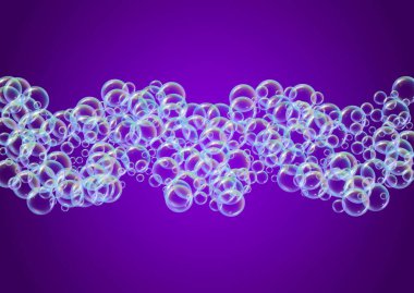 Değişken arkaplanda köpük temizleniyor. Gerçekçi su kabarcıkları 3 boyutlu. Şampuan köpüklü serin gökkuşağı renkli sıvı köpük. Yatay kozmetik broşür ve davetiye. Banyo ve duş için sabun köpüğü temizliyorum..