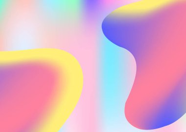 Sıvı arkaplan. İş davetiyesi, broşür tasarımı. Canlı gradyan örgüsü. Modern modayla birlikte holografik 3d arkaplan. Sıvı dinamik elementler ve şekillerle akışkan arkaplan.