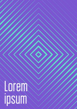 Güzel kapak şablonu. Yarım ton eğimli asgari trend vektörü. Broşür, poster, broşür ve davetiye için Geometrik serin kapak şablonu. Minimalist renkli şekiller. Soyut resimleme.