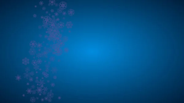 Снежинка Граничит Ультрафиолетовым Снегом Зимняя Рамка Флаера Подарочной Карты Приглашения — стоковый вектор