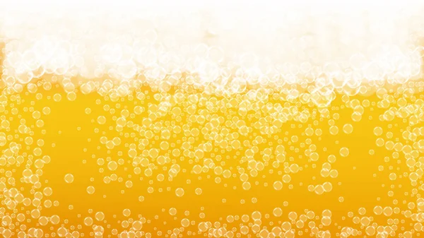 Artesanato Fundo Cerveja Lager Splash Espuma Oktoberfest Despeje Copo Cerveja — Vetor de Stock