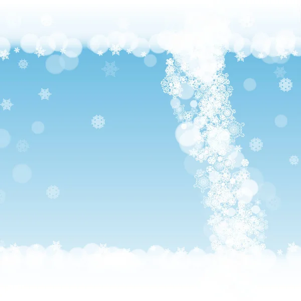 Flocos Neve Natal Fundo Inverno Quadro Para Banners Sazonais Inverno — Vetor de Stock