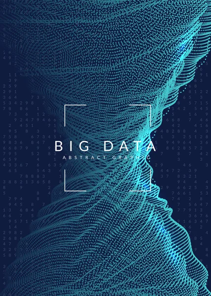 Big Data Lernen Abstrakter Hintergrund Digitaler Technologie Künstliche Intelligenz Technische — Stockvektor