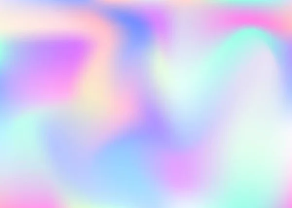 Holographischer Abstrakter Hintergrund Stilvoller Holografischer Hintergrund Mit Gradientennetz 90Er 80Er — Stockvektor