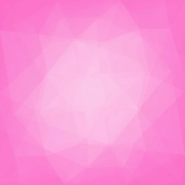 Gradient Abstrait Triangle Carré Fond Tendre Rose Polygonale Toile Fond — Image vectorielle