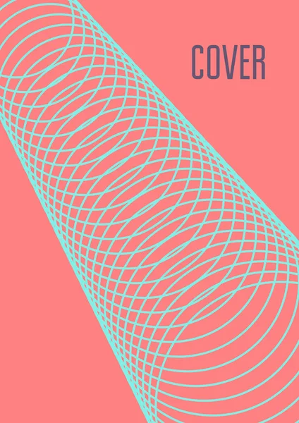 Copertina Astratta Modello Geometrico Futuristico Banner Poster Volantino Brochure Layout — Vettoriale Stock