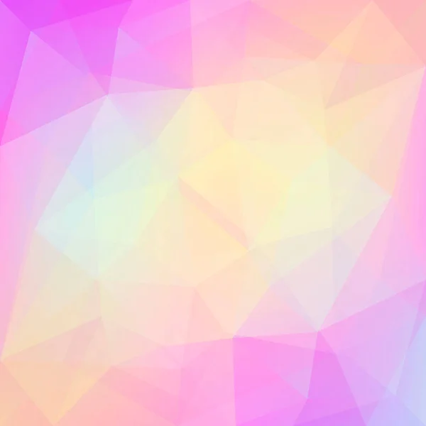 グラデーションの抽象的な三角形の背景 モバイルアプリケーションやWeb用の黄色 ピンク 青の多角形の背景 トレンディな幾何学抽象バナー 技術コンセプトフライヤー モザイク調 — ストックベクタ