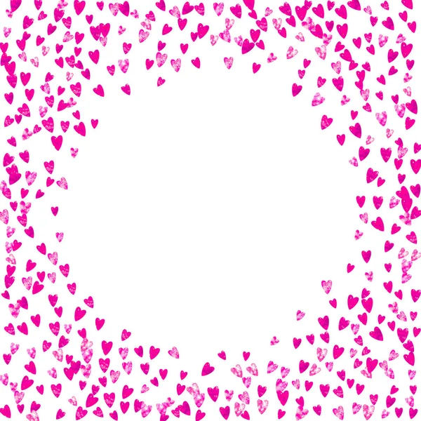 Tło Dnia Matki Różowym Brokatowym Konfetti Izolowany Symbol Serca Kolorze — Wektor stockowy