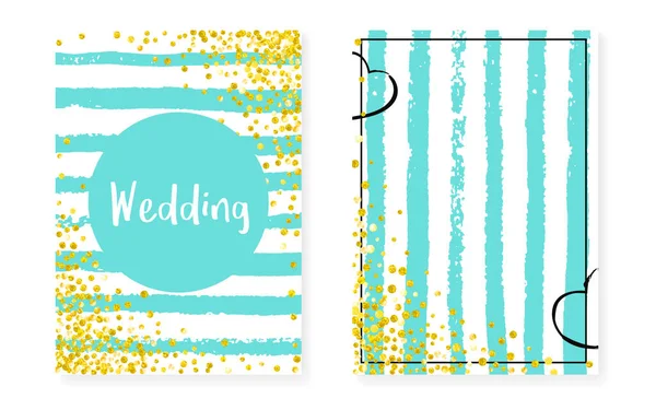 Convite Casamento Com Pontos Lantejoulas Cartões Banho Nupcial Com Glitter —  Vetores de Stock