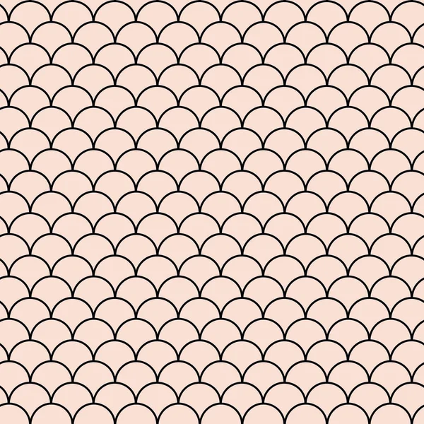 Kız Denizkızı Desenli Pembe Balık Derisi Fon Kız Kumaşı Tekstil — Stok Vektör