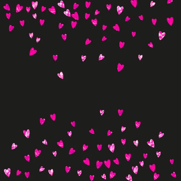 Fundo Nupcial Com Corações Brilhantes Cor Rosa Dia Dos Namorados —  Vetores de Stock