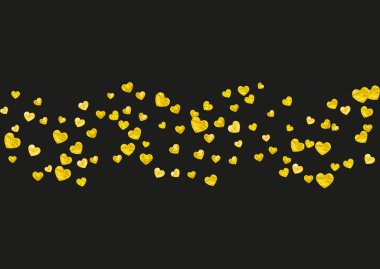 Altın yaldızlı kalp çerçevesi. Sevgililer Günü. Vektör konfetisi. El yapımı doku. Hediye kuponları, kuponlar, reklamlar, etkinlikler için aşk teması. Kalp çerçeveli düğün ve gelin şablonu.