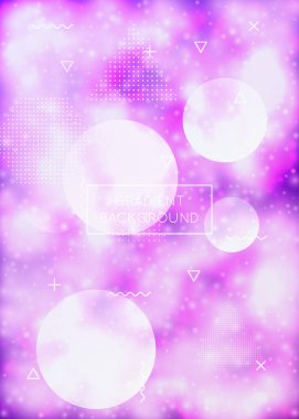 Sıvı neon şekilli floresan kaplama. Mor sıvı. Bauhaus gradyanı ile parlak bir arkaplan. Pankart, sunum, afiş ve broşür için grafiksel şablon. Sihirli floresan kapağı.