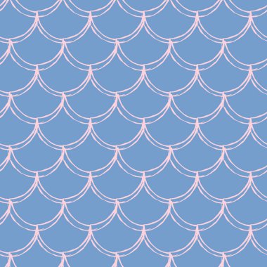 Kız denizkızı desenli. Pembe balık derisi fon. Kız kumaşı, tekstil tasarımı, ambalaj kağıdı, mayo ya da duvar kağıdı için çekilebilir arka plan. Su altında balık pullu kız denizkızı dokusu.