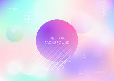 Sıvı şekilli Bauhaus arkaplanı. Gradyan memphis elementleriyle dinamik holografik sıvı. Broşür, pankart, duvar kağıdı, mobil ekran için grafiksel şablon. Spektrum bauhaus arkaplanı.