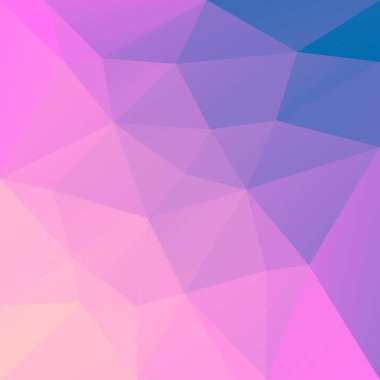 Soyut kare üçgen arkaplan. Mobil uygulama ve web için canlı gökkuşağı çok renkli arkaplan. Moda geometrik soyut afiş. Teknoloji konsept broşürü. Mozaik tarzı.