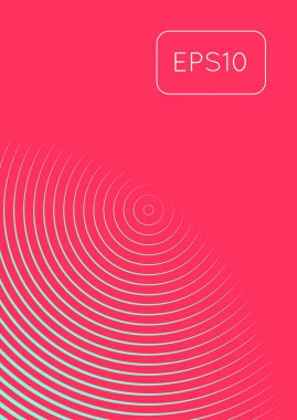 Geometrik dalgalar ve gradyanlarla soyut asgari kaplama. Yarım tonlu modaya uygun bir düzen. Kitap, afiş, davetiye ve poster için soyut asgari kapak şablonu. Gelecekçi iş illüstrasyonu.