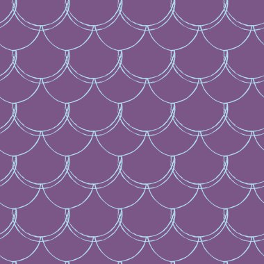 Deniz kızı ölçekli kusursuz desen. Balık derisi dokusu. Kız kumaşı, tekstil tasarımı, ambalaj kağıdı, mayo ya da duvar kağıdı için çekilebilir arka plan. Suyun altında balık pullu mor denizkızı geçmişi.