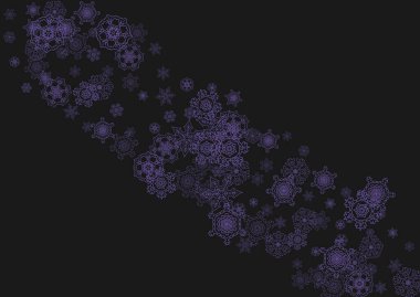 Ultra mor kar taneleriyle kar çerçevesi satışı. El ilanı, hediye kartı, davetiye, iş teklifi ve ilan için kış sınırı. Noel modasına uygun bir geçmiş. Kar çerçevesinde bayram afişi. Yeni yıl karlı arkaplanı