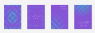 Güzel kapak şablonu. Yarım ton eğimli asgari trend vektörü. Broşür, poster, broşür ve davetiye için Geometrik serin kapak şablonu. Minimalist renkli şekiller. Soyut resimleme.
