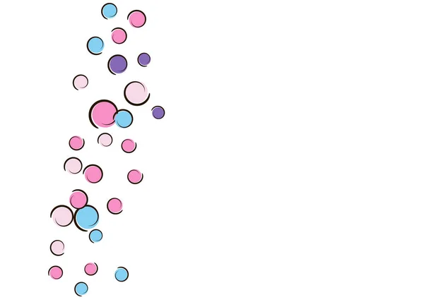 Фон Поп Арта Конфетти Горошек Комиксов Большие Цветные Пятна Спирали — стоковый вектор