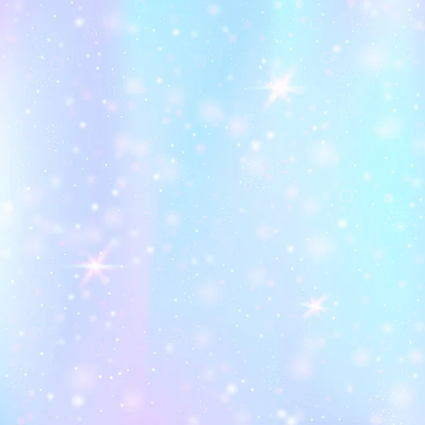 Magischer Hintergrund Mit Regenbogennetz Buntes Universum Banner Prinzessinnenfarben Fantasy Farbverlauf — Stockvektor