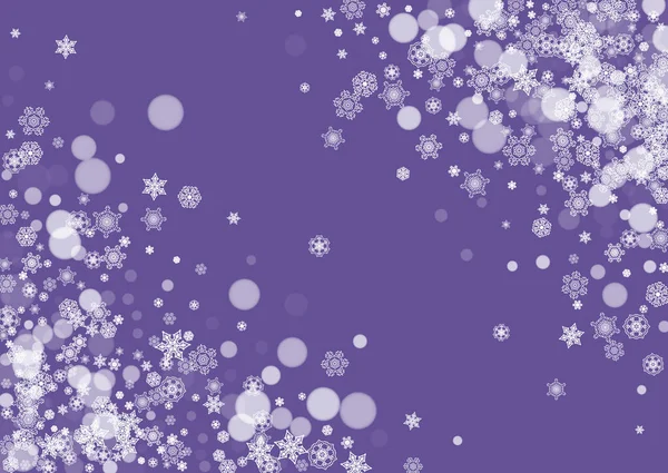 Venta Navidad Con Copos Nieve Ultra Violeta Fondo Helado Año — Vector de stock
