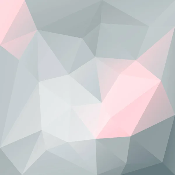 Gradient Abstrakten Quadratischen Dreieck Hintergrund Polygonaler Hintergrund Rosa Und Grau — Stockvektor