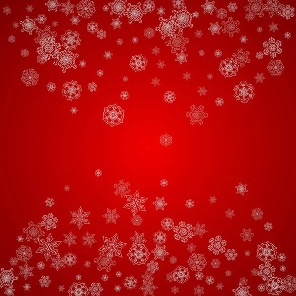 圣诞背景银白色的雪花和闪光 采购产品冬季销售 新年和圣诞节背景的宴会邀请 落雪了寒冷的冬季背景 — 图库矢量图片