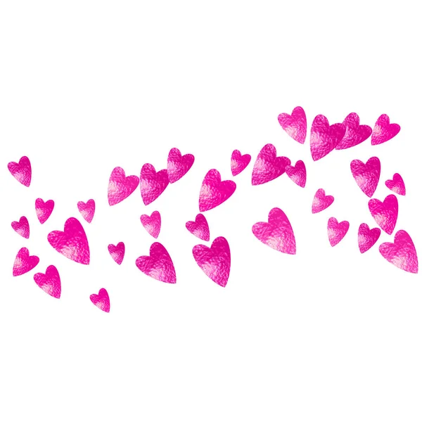 Fundo Confete Coração Com Brilho Rosa Dia Dos Namorados Moldura —  Vetores de Stock
