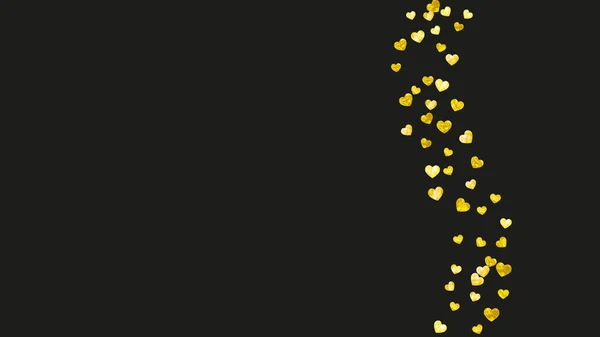 발렌틴의 프레임 Vector Confetti Heart Frame Template 그림그리기 행사를 — 스톡 벡터