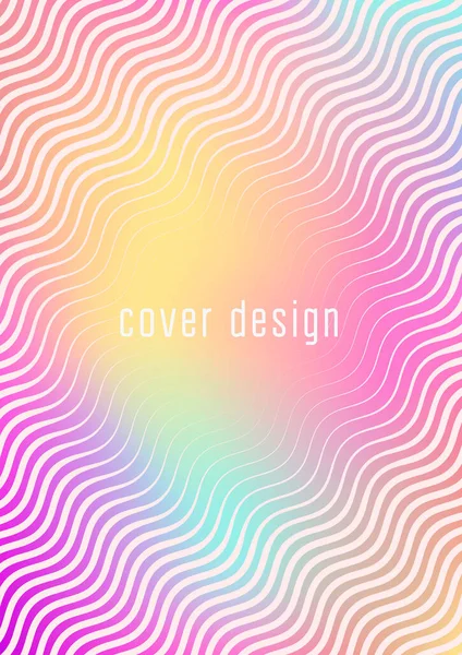 Modèle Couverture Dégradé Mise Page Minimaliste Mode Avec Demi Teinte — Image vectorielle