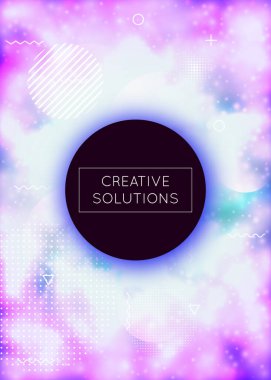 Sıvı mor şekilli neon arkaplan. Parlak sıvı. Fluor