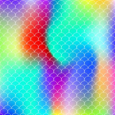 Gradyan ölçekli holografik deniz kızı arkaplanı.