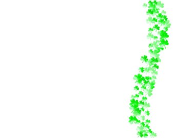 Aziz Patrick Günü için yonca arka planı.