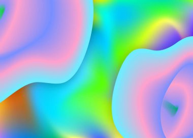 Sıvı şekilli ve elementli akışkan dinamik arkaplan.