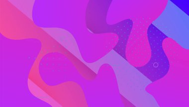 Dijital Poster. Yaratıcı Broşür. Canlı bir çerçeve. Pembe Memphis D