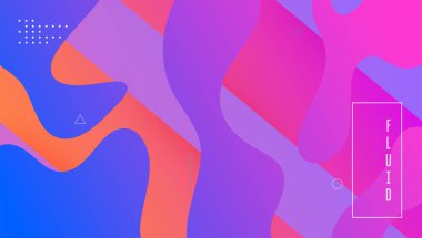 Geometrik Düzen. Yaratıcı Broşür. Dalga Dijital Kapağı. Sıvı J