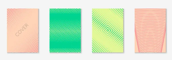 Sæt brochure som minimalistisk trendy cover. Geometrisk linjeelement. vektorgrafik
