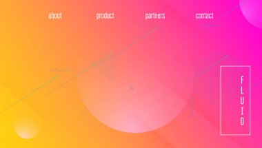 Geometrik kapak. 3d İniş Sayfası. Mavi Moda Tasarımı. Gradyan J