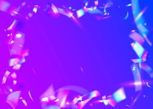 Hologramm-Konfetti. Kaleidoskopeffekt. Pink Blur funkelt. Meta — Stockvektor