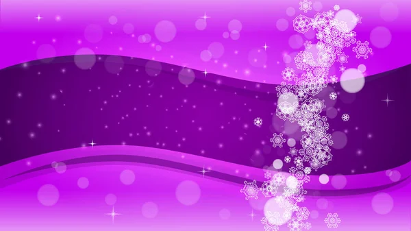 Navidad y Año Nuevo ultra violeta copos de nieve — Vector de stock