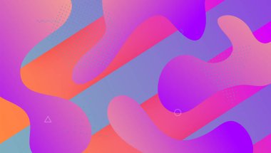 Dinamik Kapak. Sıvı Düzeni. Dalgalı İniş sayfası. Modern Element.